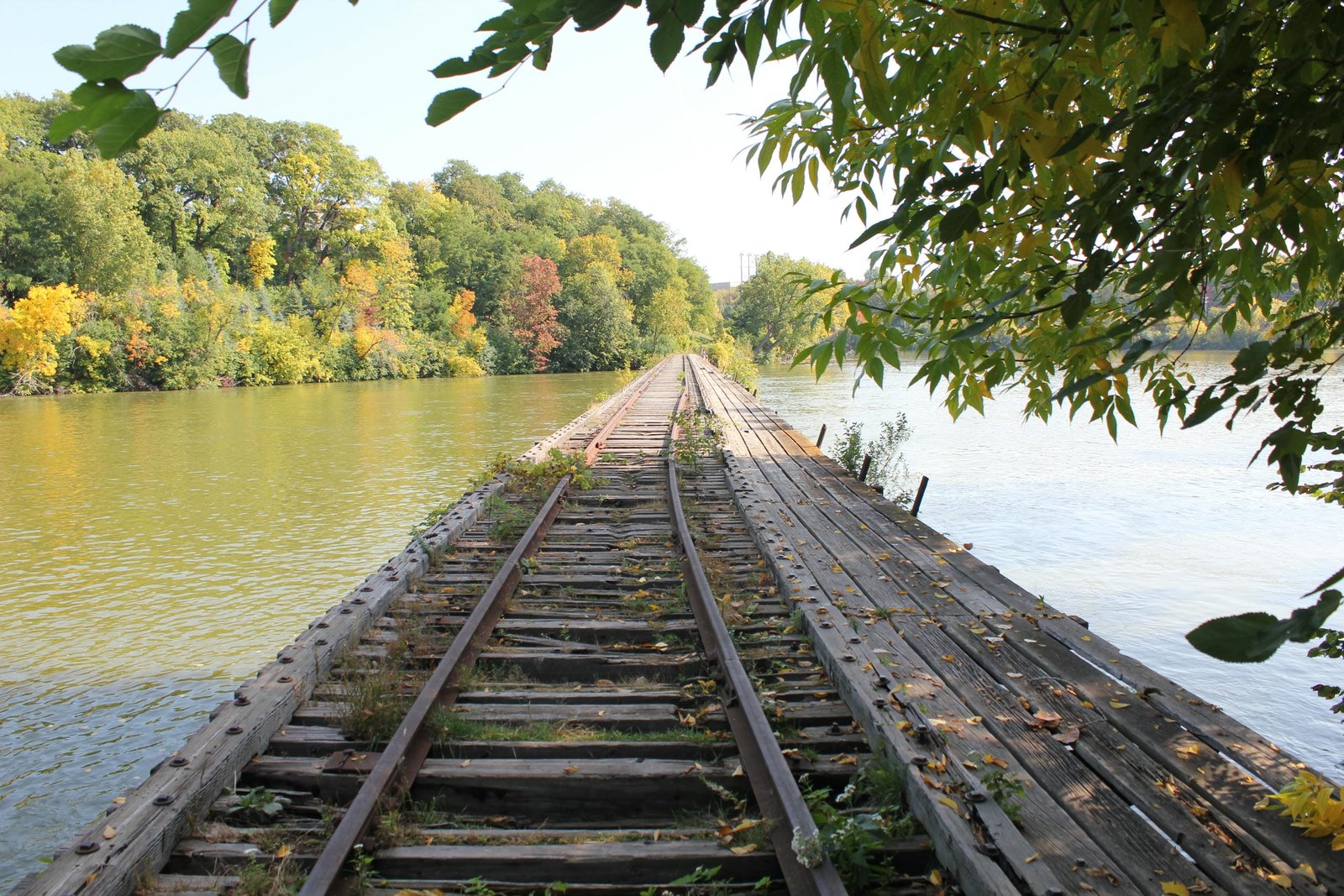 Looking east, prior to reuse as a pedestrian bridge